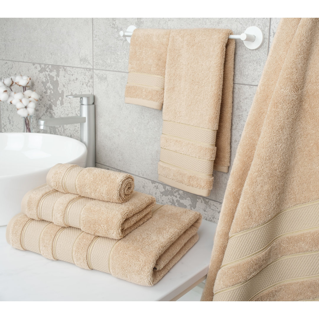 Karani Luxury Extra Soft 100% Cotton 6 Piece Bath Towel Set